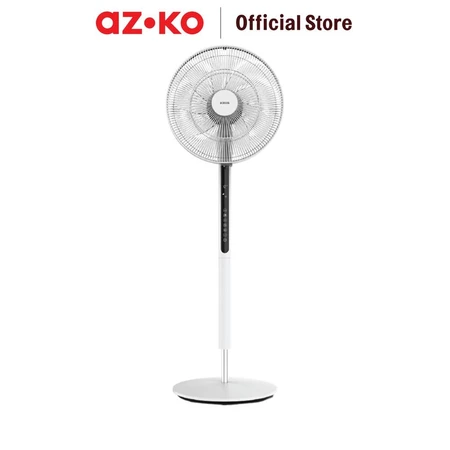 AZKO Kris 14 inci Kipas Angin Berdiri Dc Motor - Putih Standing Fan Penyejuk Ruangan Kipas Lantai